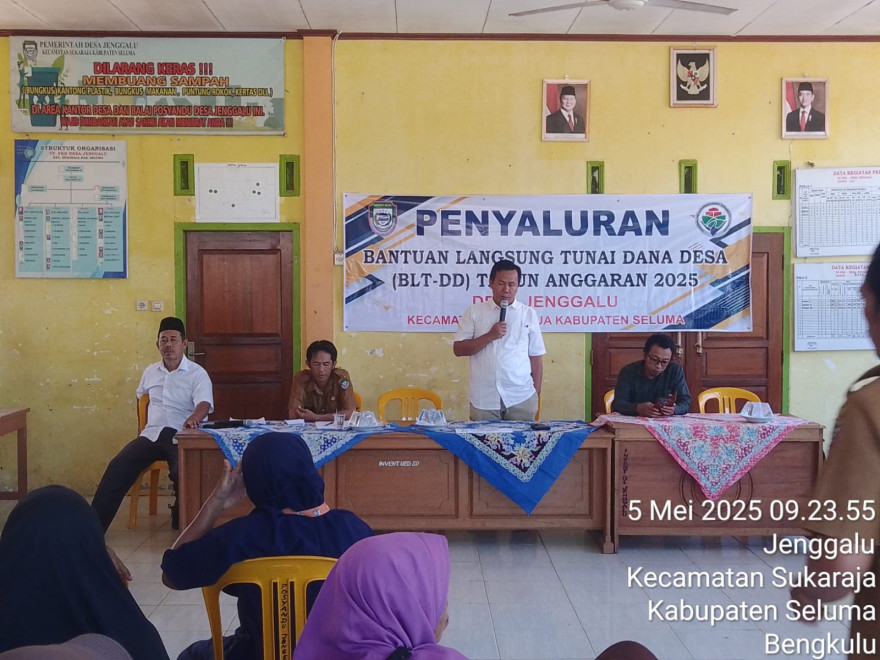 PENYALURAN BLT DD DESA JENGGALU BULAN MEI TAHUN 2025